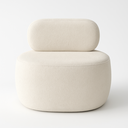 Ver imagem 3 de Poltrona Estofada Confortável Off White Design Minimalista