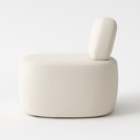 Ver imagem 4 de Poltrona Estofada Confortável Off White Design Minimalista