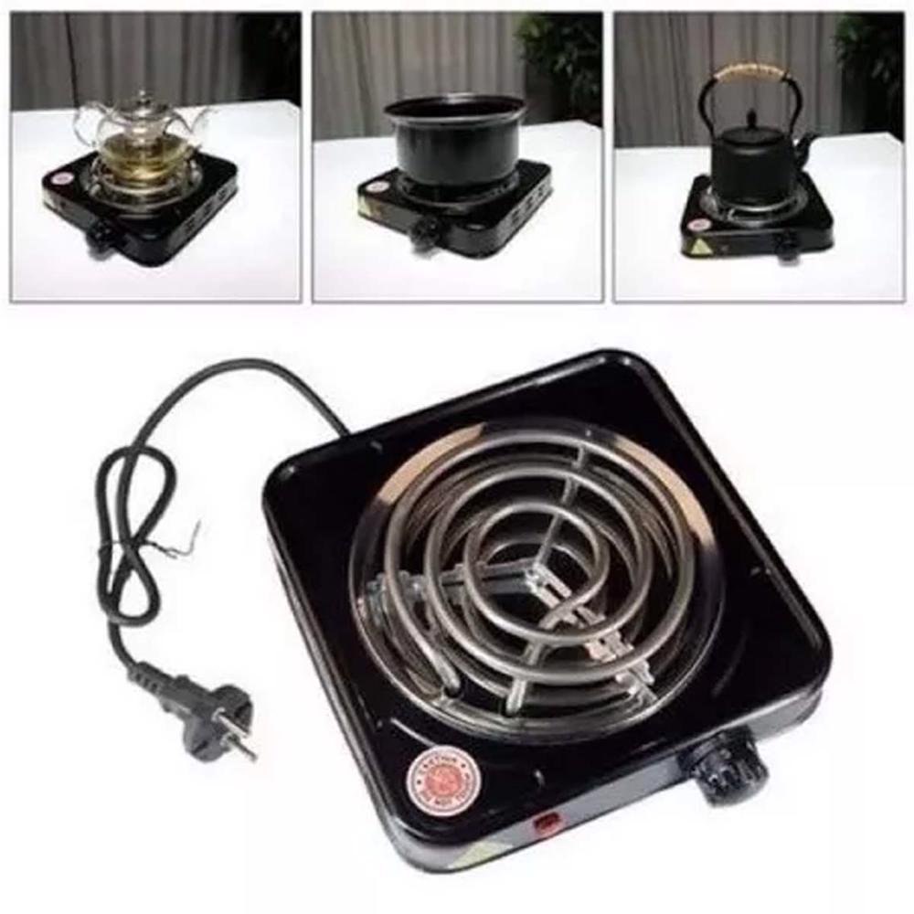 Fogareiro Fogão Elétrico Cooktop Portátil 5 Temperaturas 1 Boca 1.000w 220v - 3