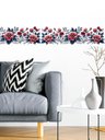 Ver imagem 3 de Faixa Decorativa Adesiva (autocolante) - Bordado com Flores Vermelhas