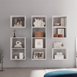 Conjunto Nichos 10 Compartimento Alfa Branco - 6