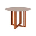 Ver imagem 1 de Mesa Multiuso Cozinha Flora c/ Tampo Madeirado 109cm Cinamomo/Off White - Cimol