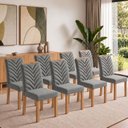 Ver imagem 1 de Conjunto 8 Cadeiras para Sala de Jantar Carol