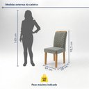 Ver imagem 4 de Conjunto 8 Cadeiras para Sala de Jantar Carol