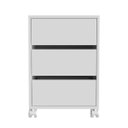 Ver imagem 1 de Gaveteiro com Rodinhas 3 gavetas para escritório Suporta 3kg por gaveta