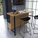 Ver imagem 3 de Mesa Bancada Gourmet Industrial 127cm P1034 Mel