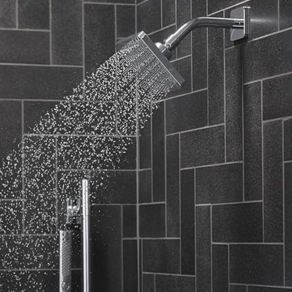 Chuveiro de Teto Kohler Parallel Quadrado 127mm Cromado com Tubo R24805br-cp - 2