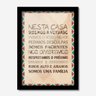 Quadro Decorativo Nesta Casa Dizemos a Verdade, Somos uma Família 33cmx24cm Los Quadros - 1