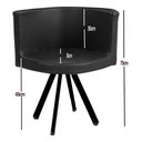 Ver imagem 5 de Conjunto Mesa Minimalista com 4 Cadeiras Compacta 1m
