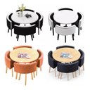 Ver imagem 1 de Conjunto Mesa Minimalista com 4 Cadeiras Compacta 1m
