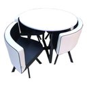 Ver imagem 7 de Conjunto Mesa Minimalista com 4 Cadeiras Compacta 1m