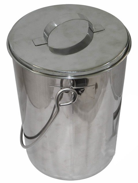 Balde com tampa em aço inox Therj BCTAI F - 50000ml - 2