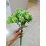 Buquê de Flores Artificial Verde Realista 7 Flores 30cm - 2