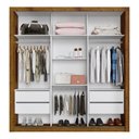 Ver imagem 4 de Guarda Roupas Linhares Sallêto com Espelho - Cinamomo/Off White