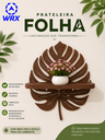 Ver imagem 1 de Prateleira Porta Vaso Folha Decorativa:Marrom