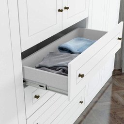 Guarda-Roupa Casal 6 Portas 4 Gavetas Americano Branco/HP - 5 Guarda-Roupa Casal 6 Portas 4 Gavetas Americano Branco/HP - 5
