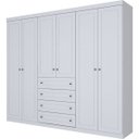 Ver imagem 2 de Guarda-Roupa Casal 6 Portas 4 Gavetas Americano 