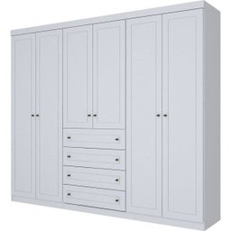 Guarda-Roupa Casal 6 Portas 4 Gavetas Americano  - 2