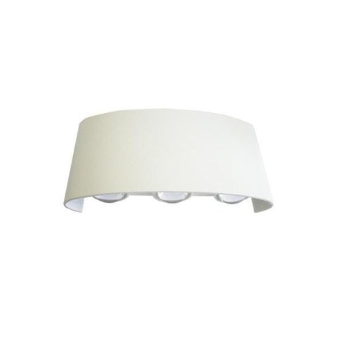 Luminária Arandela Triple LED 6 Faxos 6W 3000K Branco