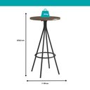 Ver imagem 4 de Conjunto Sala de Jantar Carraro Pienza com Mesa e 2 Banquetas