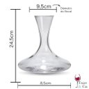 Ver imagem 3 de Decanter Vinho Água Cristal Aerador Bohemia Luxo 1250ml