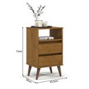 Ver imagem 5 de Mesa de Cabeceira Retrô Roma Freijó - Ej Móveis