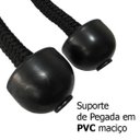 Ver imagem 6 de Kit 1 Barra Puxador Costas 1 Reto 1 Curvo 1 Corda Triceps