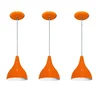 Luminárias pendentes balcão 3 un Laranja - 1