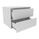 Ver imagem 4 de Gabinete Banheiro 2 Gavetas 60cm Suspenso Multimóveis CR10087 Branco