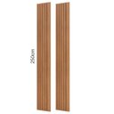 Ver imagem 2 de Painel Ripado em Barra 250x89,5cm (2,24m²) Mdf Dalla Costa