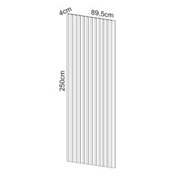 Painel Ripado em Barra 250x89,5cm (2,24m²) Mdf Dalla Costa - 5