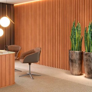 Painel Ripado em Barra 250x89,5cm (2,24m²) Mdf Dalla Costa