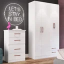 Ver imagem 2 de Guarda-Roupa Solteiro 4 Portas 2 Gavetas Treviso 104