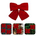 Ver imagem 3 de Laço Veludo Vermelho 15 Cm Decoração Natalina