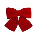 Ver imagem 1 de Laço Veludo Vermelho 15 Cm Decoração Natalina