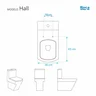 Assento Sanitario Poliester Hall Branco para vaso Roca - 5