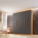 Ver imagem 2 de Guarda Roupa Solteiro Hera 4 Portas Rufato