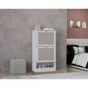 Ver imagem 2 de Kit Sapateira Spin Tropical 2 Portas e 2 Mesas de Cabeceira/centro Poquema