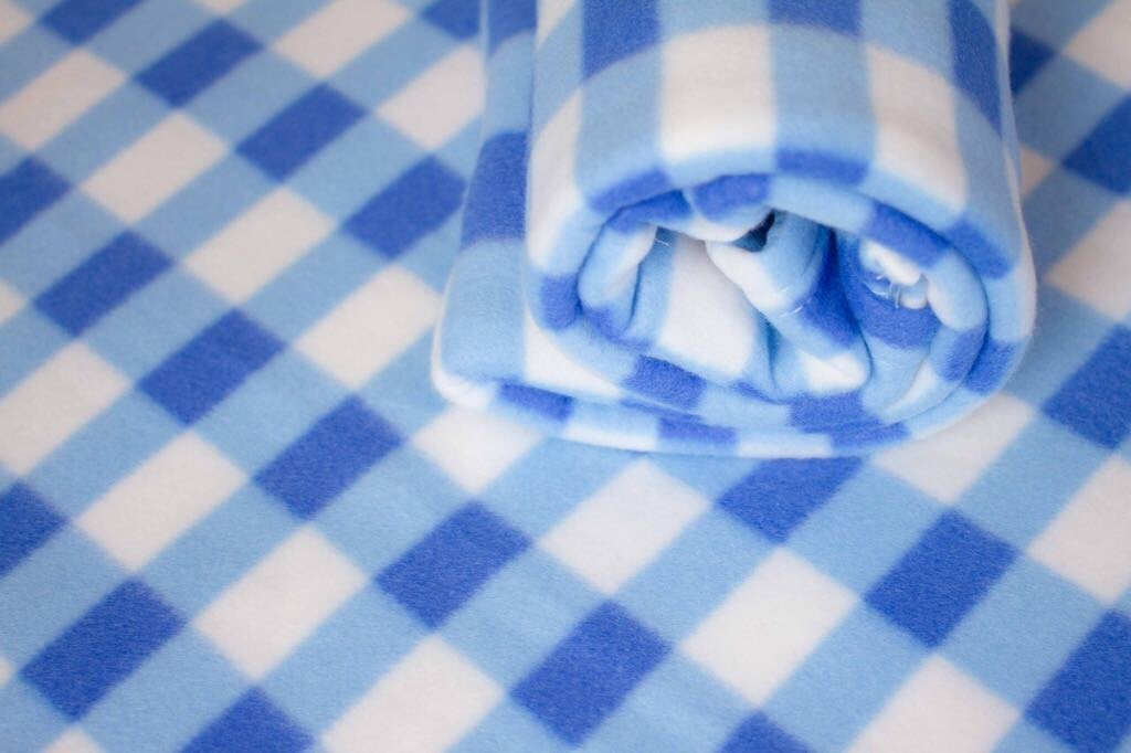 Cobertor Polar Soft COBERTORES PARAHYBA Solteiro Xadrez azul claro - 6