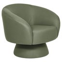 Ver imagem 1 de Poltrona Decorativa Liz Giratória Linho Verde Claro - Nexta Casa