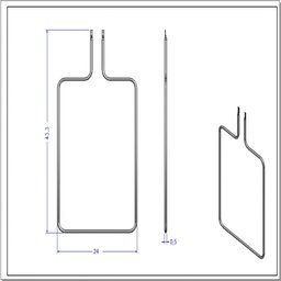 Kit Resistência Superior para Forno Smart60s 220v - 5 peças - 3