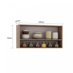 Cozinha Compacta 4 Peças 9 Portas Madri Espresso Móveis - 5