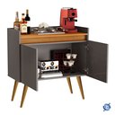 Ver imagem 4 de Aparador Buffet Gold Cantinho do Café com 2 Portas - Cinza com Nature