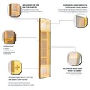 Ver mais imagens de Armario para Escritorio 1 Porta Reflecta com Fita LED com Espelho Luminare 100% MDF Marrom/Marrome