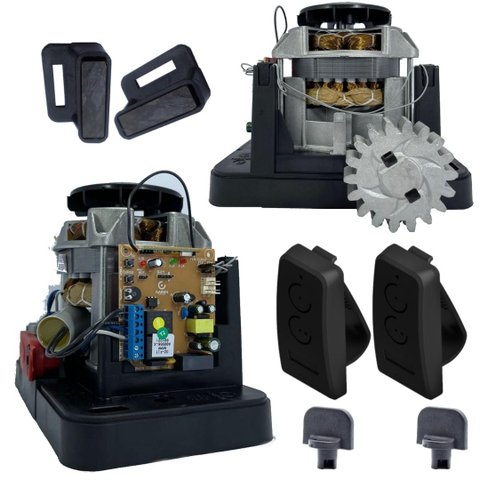 Motor Portão Deslizante Garen Tipo Rcg Agl Dz Casa 1/4hp 400kg 127v 2 Controles 3m Voltagem:127v