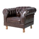 Ver imagem 2 de Poltrona Chesterfield Duque Para Sala, Tv, Estar, Recepção, Barbearia , Decoração - Corano Marrom