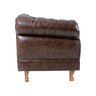 Poltrona Chesterfield Duque Para Sala, Tv, Estar, Recepção, Barbearia , Decoração - Corano Marrom - 4