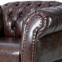 Ver imagem 3 de Poltrona Chesterfield Duque Para Sala, Tv, Estar, Recepção, Barbearia , Decoração - Corano Marrom