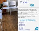 Ver imagem 7 de Cadeira Iso para Escola Escritório Comércio Branca Base Preta Ecomhome