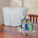 Ver imagem 2 de Bolsa Sacola Térmica Multiuso 25 Litros Grande Impermeável com Bolsos Internos:cinza Chess